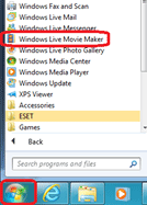 Windows Start Menu, Windows Live Movie Maker